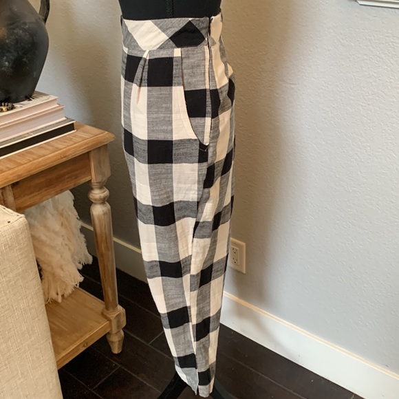 COPY - Free People Black White Plaid Pants - Picture 5 of 8